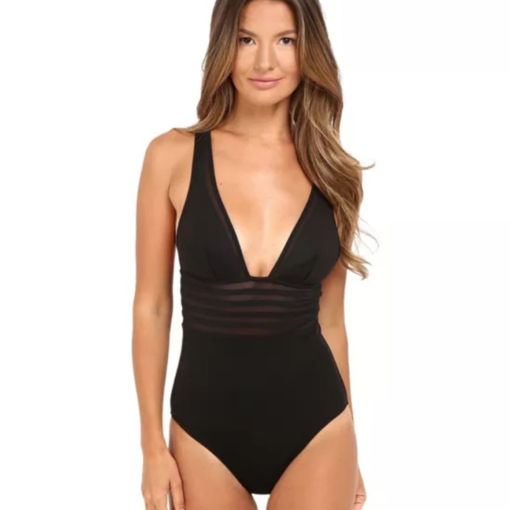 La Perla Kosmos Black One Piece Swimsuit